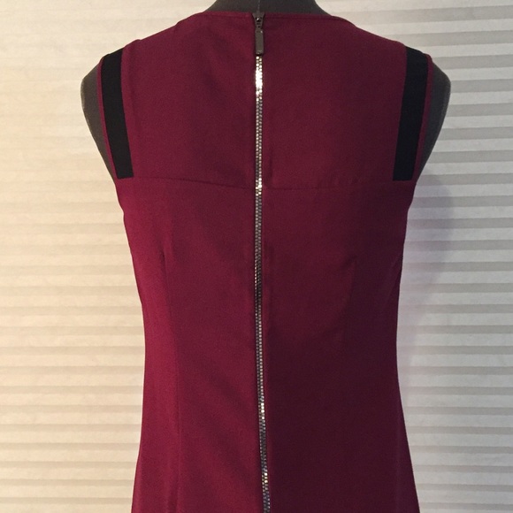 Wine zipper back tank sheath dress - Picture 4 of 4